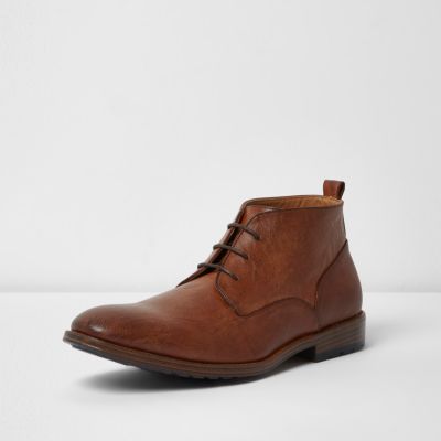 Brown chukka boots